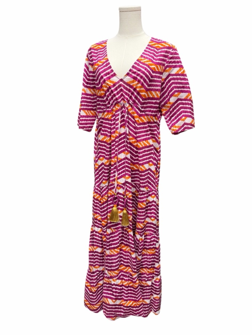 F-2 Figue Chevron Wave Dress
